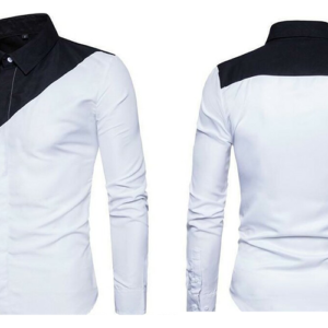 White Black Office Shirt