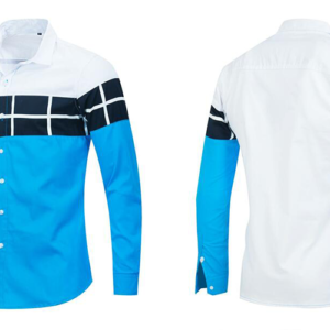 White Blue Office Shirt