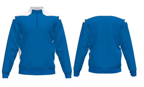 White-Blue Sports Jumper