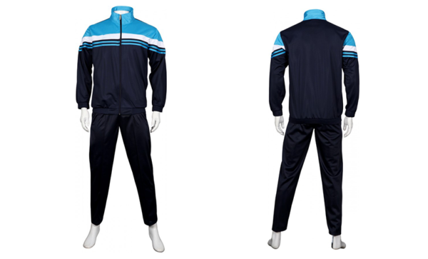 Black-Blue Track Suit