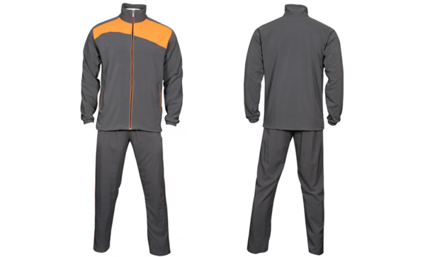 Orange-Gray Track Suit
