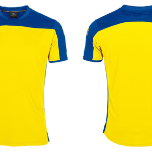 Yellow-Blue Sports T Shirt