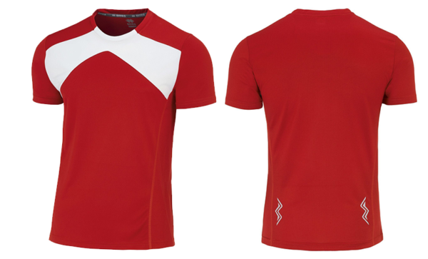 Red-White Sports T Shirt