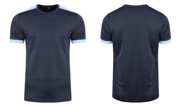 Blue Border Sports T Shirt