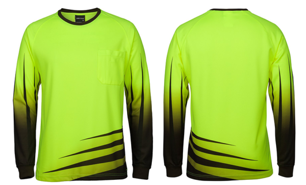 Green Black Hi-Viz Full Sleeve Shirt
