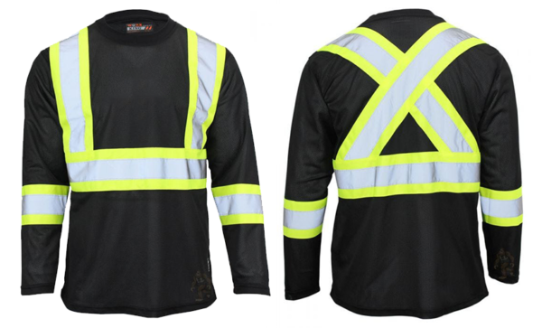 Black Hi-Viz Full Sleeve Shirt