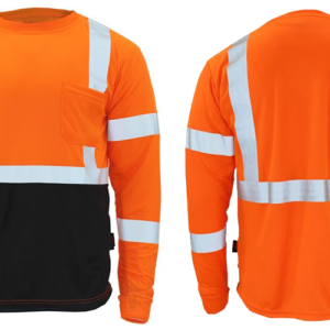 Orange-Black Hi-Viz Full Sleeve Shirt