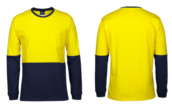 Yellow-Blue Hi-Viz Full Sleeve Shirt
