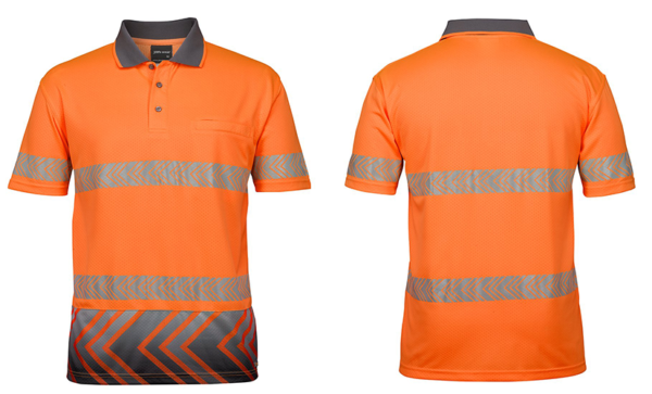 Orange-grey Polo Shirt