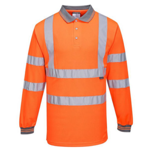 orange-grey Polo Shirt