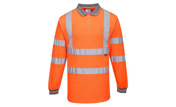 orange-grey Polo Shirt