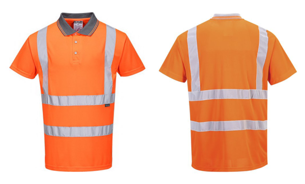 orange-lite-grey Polo Shirt