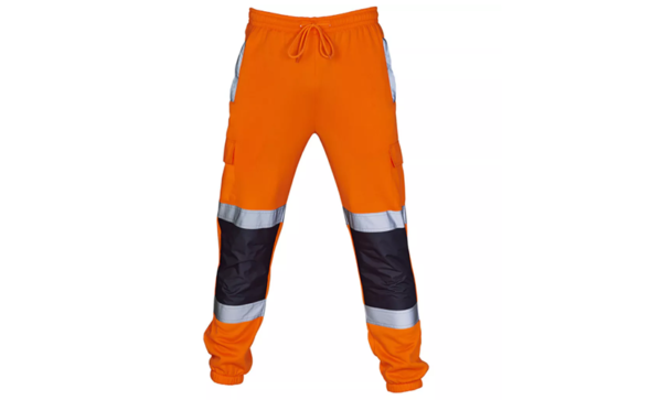 Orange-Black Workwear Pant