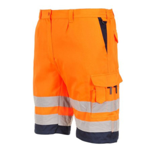 Orange workwear shorts