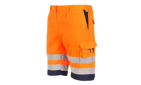 Orange workwear shorts