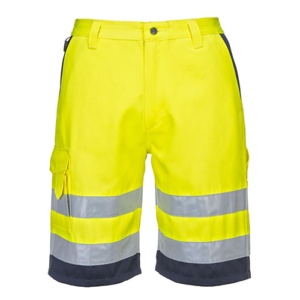 Yellow-Blue workwear shorts