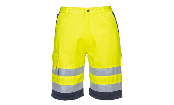 Yellow-Blue workwear shorts