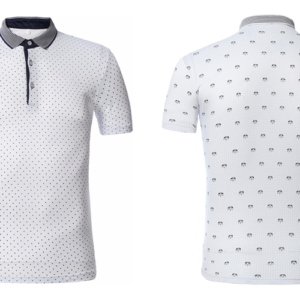 Black Dotted  Polo Shirt